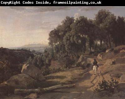 Jean Baptiste Camille  Corot Vue pres de Volterra (mk11)